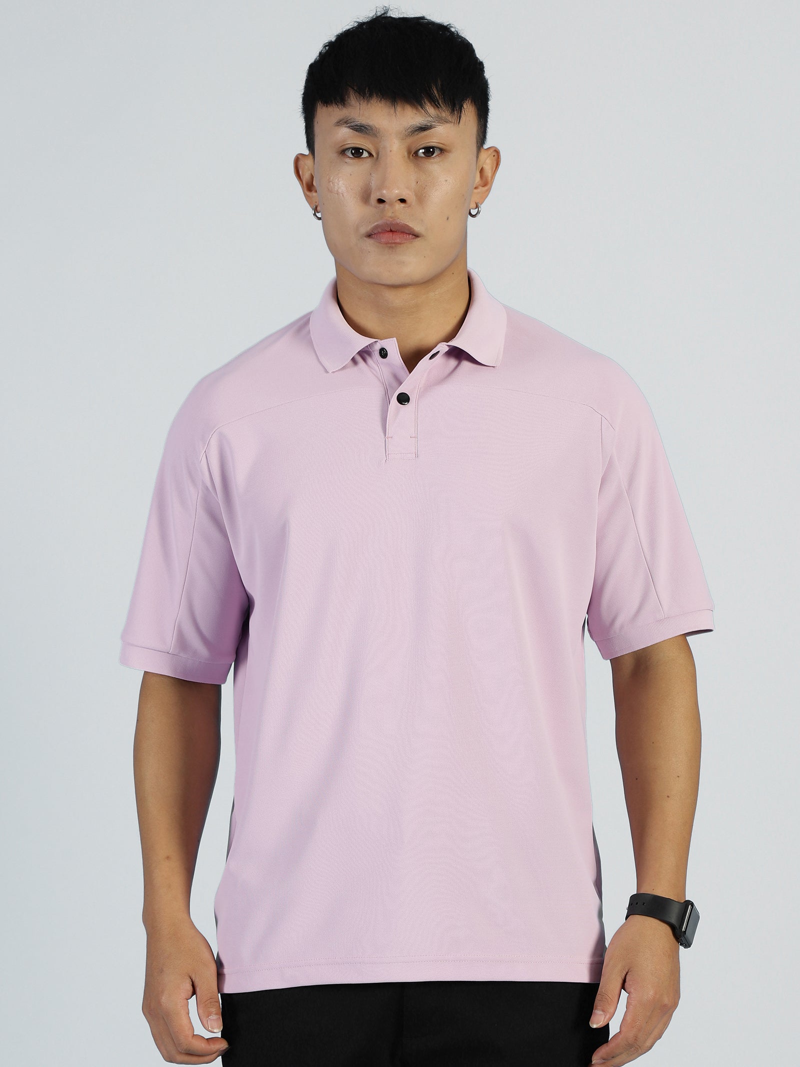 ALP Mode Light Pink Polo T-Shirt Men's Athleisure Wear