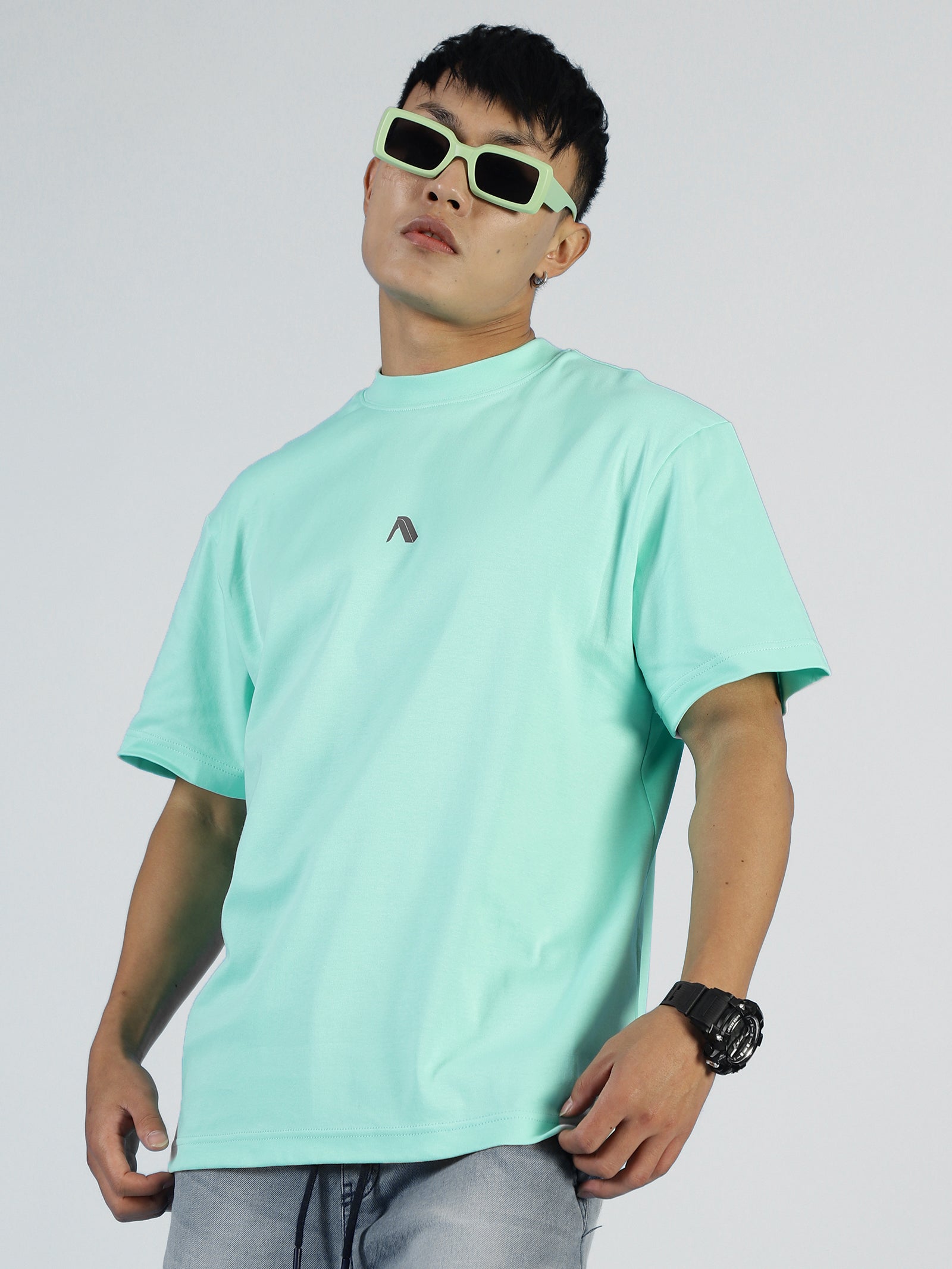 ALP Mode Men’s Cabbage Oversized Supmia Cotton T-Shirt – Solid Baggy Fit Streetwear Tee