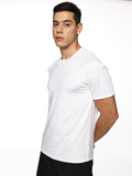 Lifestyle shot of ALP Mode White Gym T-Shirt paired with other activewear