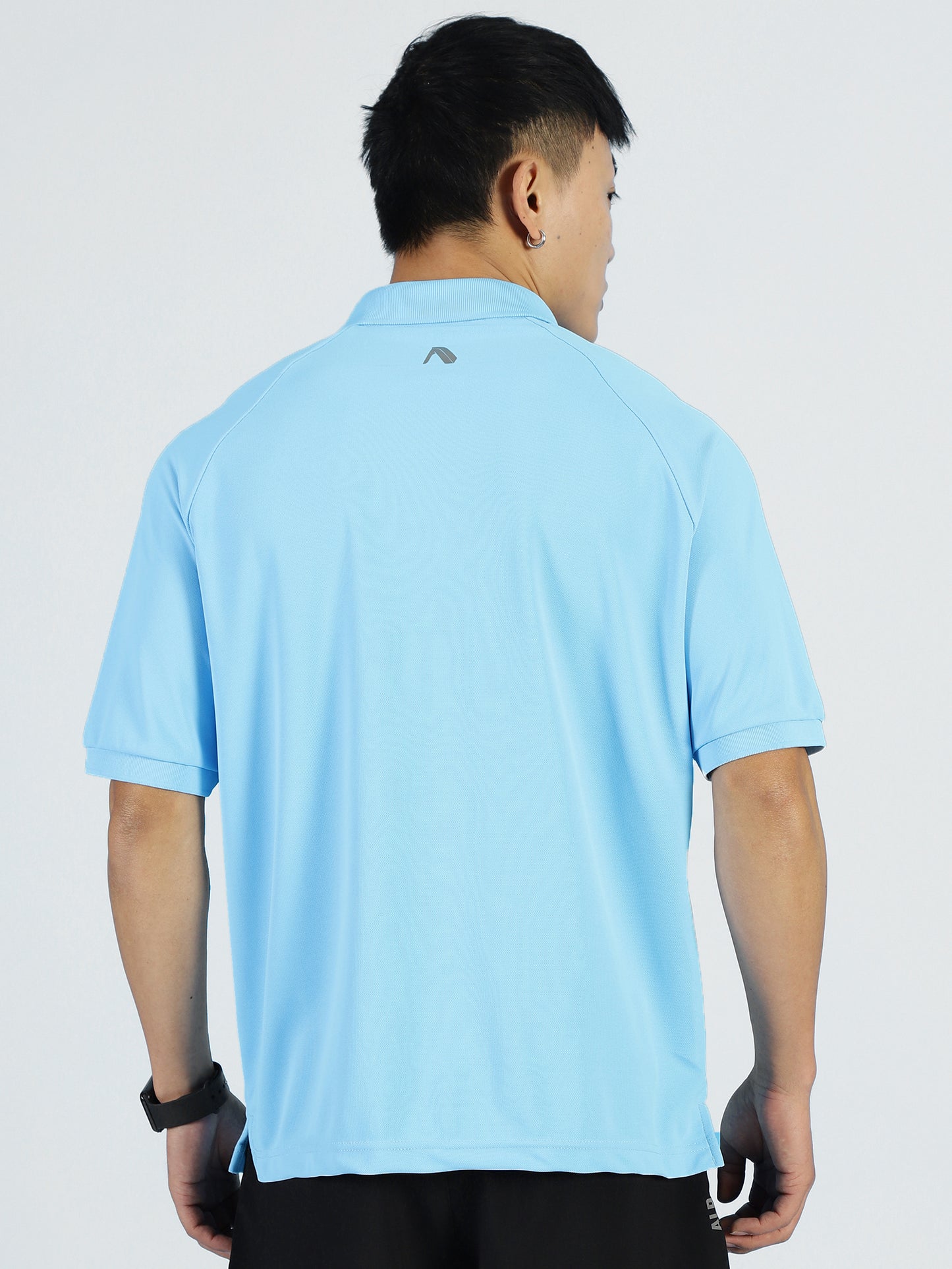 ALP Mode Sky Blue Polo T-Shirt back view – Men’s Athleisure Wear