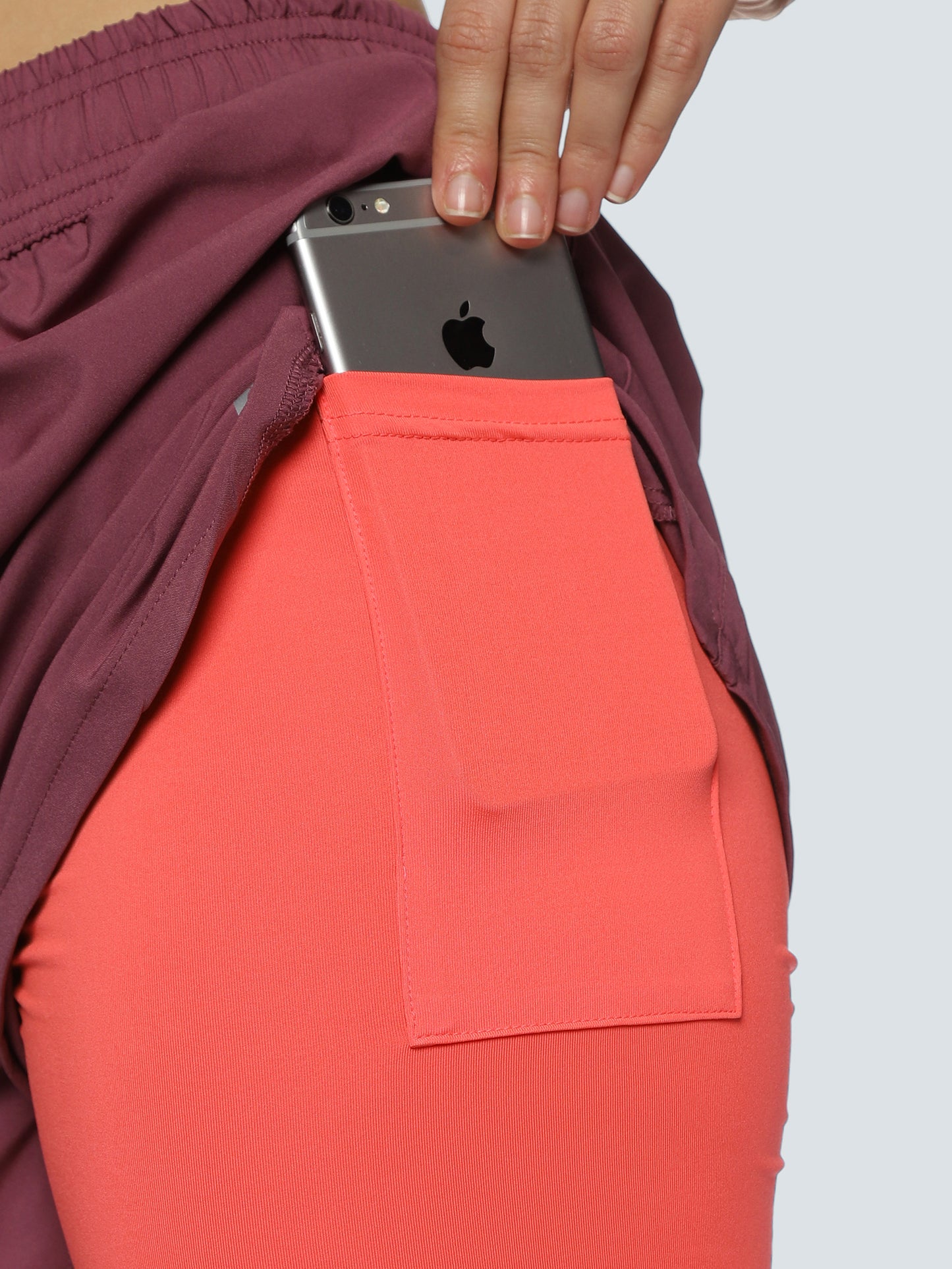 Close-up of ALP Mode Pink Shorts with Tights fabric – Breathable Activewear