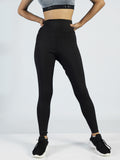ALP Mode Black High Waist Leggings front view – Women’s Athleisure Wear


