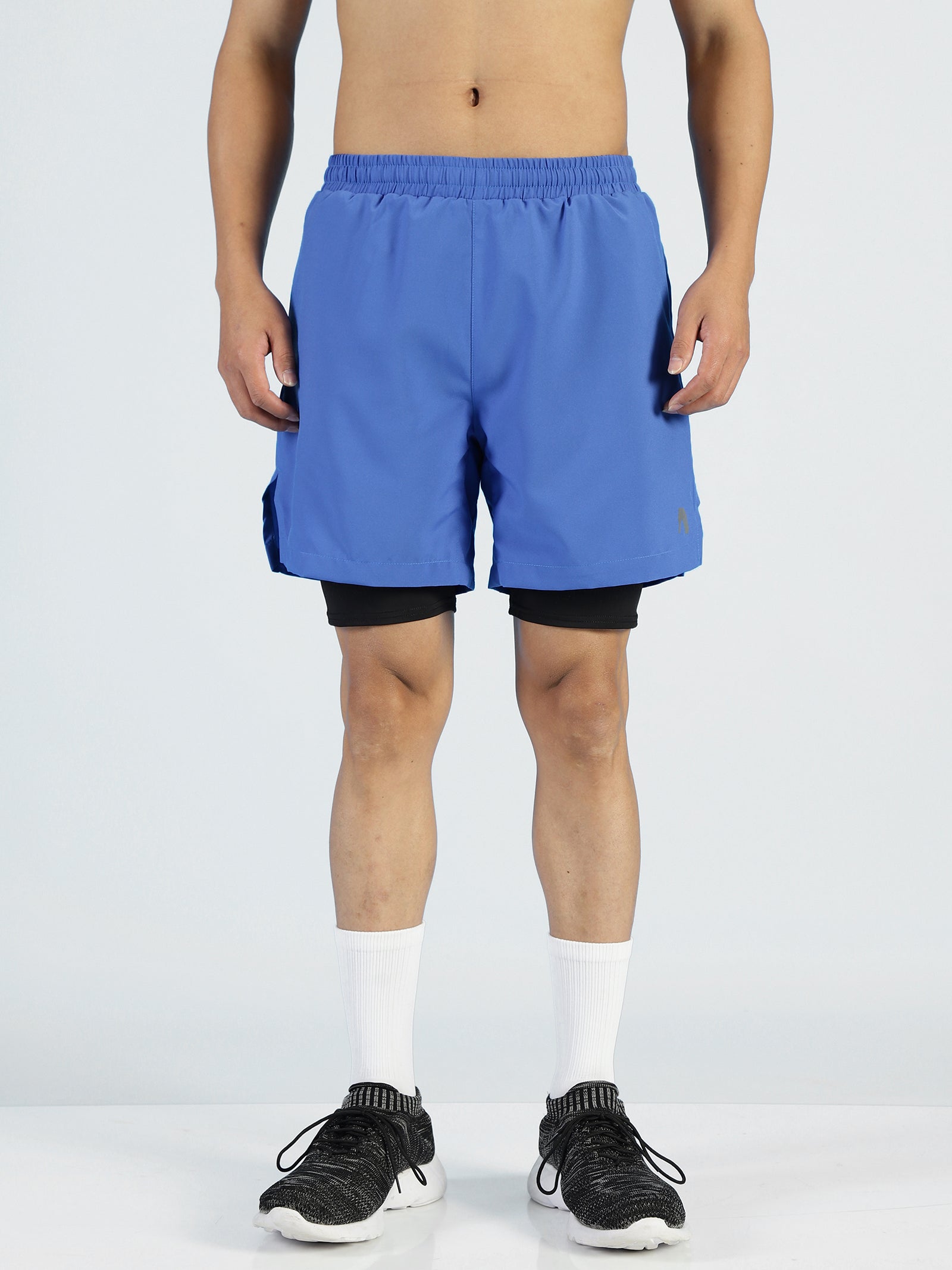 ALP Mode Blue Shorts with Tights – Men’s Athleisure Wear