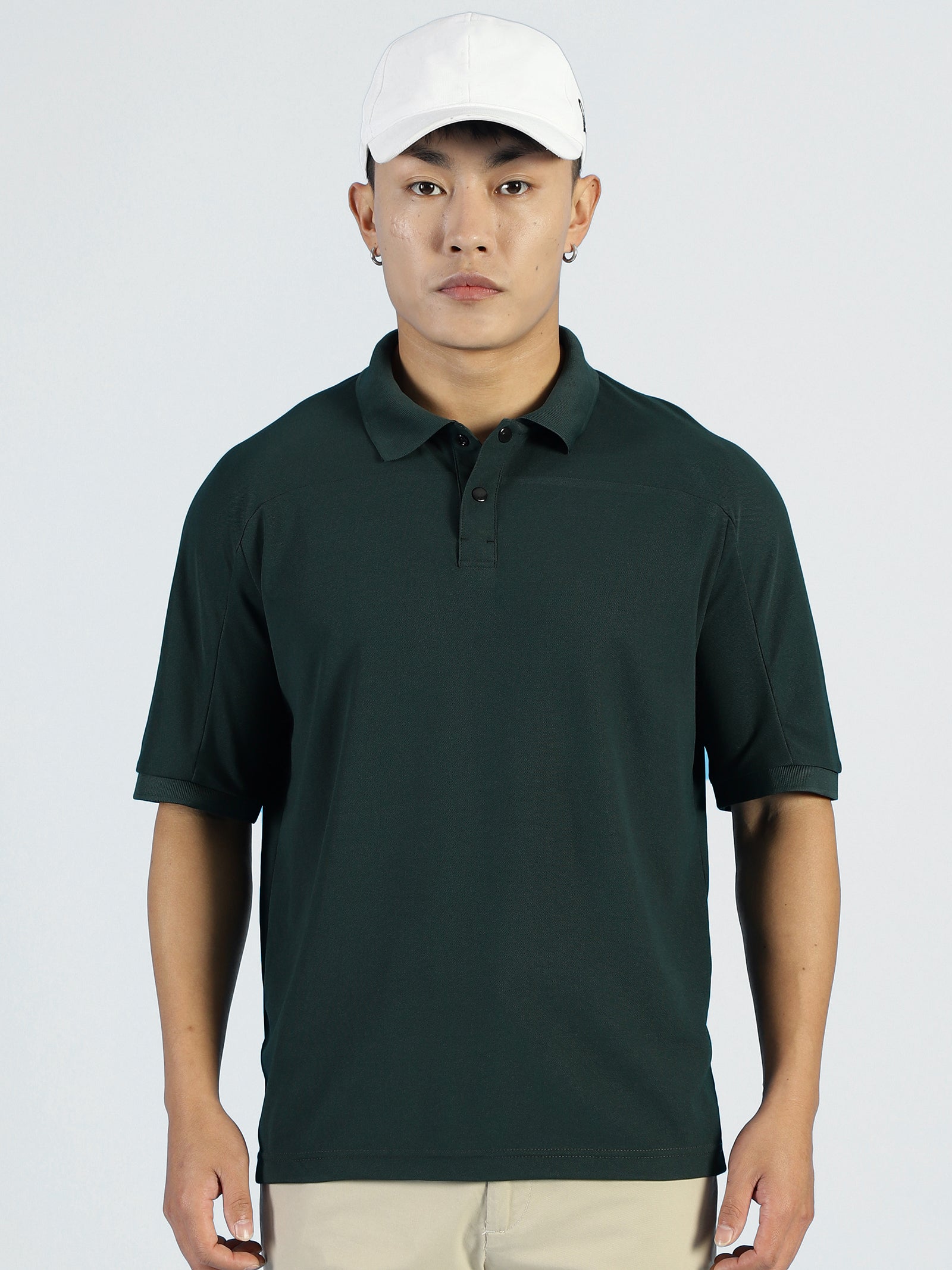 ALP Mode Dark Green Polo T-Shirt – Men’s Athleisure Wear