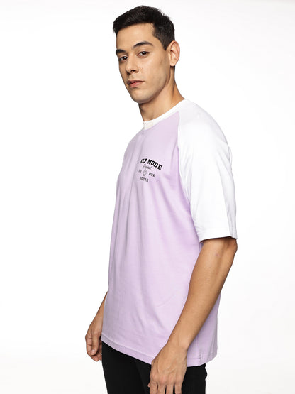 Raglan- Lilac x White