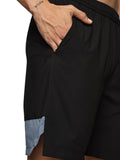 Black men’s gym shorts ALP Mode side pockets