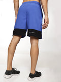 Back view ALP Mode Flow Shorts Blue athletic cut