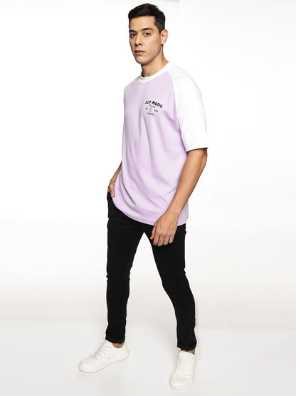 Raglan- Lilac x White